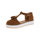 Breakj Fashion Flat-Soled Sandals Comfortable Large-Size Women's Shoes 35-43 Yards Twi-Sold Single