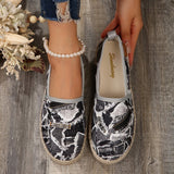 One-Legged Flat-Soled Single-Shoe Women's Autumn New Flat-Soled Round-Headed Casual-Sleeve Lady Single