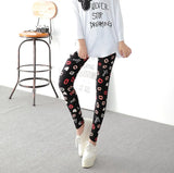 Floral Sexy Pants Printed Legging Women Love Fitness Leggins Push Up Trousers Casual High Quality