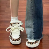 Breakj Hot Style Board Shoes Female Brand With The Same Wild Fashion Leopard Print Small White Shoes Four Seasons Regular Dopamine Tide