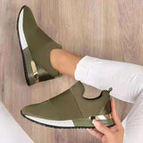 2021 Breathable Mesh Casual Sports Shoes Platform Flats Light Wedge Sneakers Woman Vulcanize Shoes Zapatillas