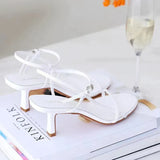 Breakj Women 2025 New Summer Net Red With A Thin Buckle With High Heel Sandals Sexy Dew Korean