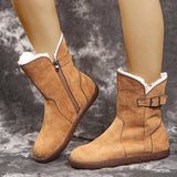 Women Boots Winter Warm Snow Boots Women Faux Suede Ankle Boots for Female Winter Shoes Botas Mujer Plus