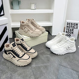 Breakj Korean Version Platform Dad Shoes 2025 Spring New Street Shot Students Running Sneakers Increased Leisure