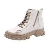 Winter Casual Sports Women Boots for Ladies Zipper Sewing Motorcycle Ankle Boot Shoes Woman Street Style Zapatillas