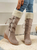 Breakj Lady Cotton Boots After Matte Tuxedo High Boots Sleeve Slope And Snow