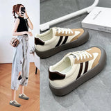 Breakj Korean Version Of Forrest Gump Shoes Women's Spring 2024 New Student Running Sneakers Versatile Small White Shoes Women's Singles