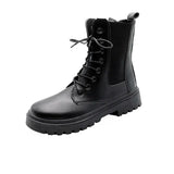 Boots Girl English Style 2023 Fall New Boots Handsome Locomotive Boots Thick-Soled Short