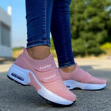 Women Fashion Vulcanized Sneakers Platform Solid Color Flats Ladies Shoes Casual Breathable Wedges Ladies Walking