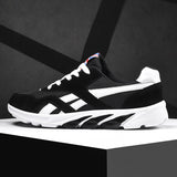 Men Running Shoes PU Leather Blade Sneakers High Quality Outdoor Light Breathable Sport Athletic Men Shoes Male