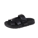 Breakj Summer New Thick Bottom Cool Slippers Large-Size Magic Sticker Outside Wearing Casual Women's