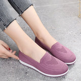 Women Mesh Breathable Flat Shoes 2023 New Ladies Comfort Light Casual Sneaker Women Slip on Loafers Outdoor Walking