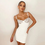 Summer For 2022 Tank Strap Designer Women's Clothes Backless Casual Evening Party Sexy Lace Prom Corset Black Mini