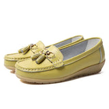 Woman Flat Female Moccasins Tassel Loafers Ladies Wedges Women Solid Comfort Mom Shoes Women's Footwear Plus Size