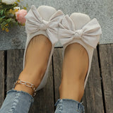 Lightweight Soft Bean Bean Shoes Women's New Spring And Autumn New Bows Comfortable And Anti-Slip Women Single