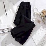 Pants Velvet Warm Loose Simple Solid Korean Thicken Harem Trousers Vintage High Quality Womens Students