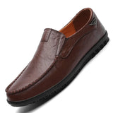 Leather Men Shoes Casual Luxury Brand Soft Mens Loafers Moccasins Breathable Slip on Male Driving Shoes Plus Size