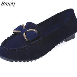 women's loafers Solid Colors Flat ballet shoes Bow Knot Lazy loafers Shallow Casual Slip On Shoes scarpe
