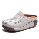Breakj Summer Women's Leisure Comfortable Mother Cool Drag Fashion Rocking Shoes Thick-Soled Loose Cake Bun Half