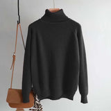 casual thick Autumn Winter turtleneck oversize Sweater Pullover Women warm chic female loose Knitted Basic Sweaters