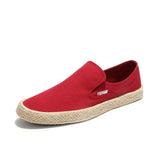New Summer Men's Solid Outdoor Casual Shoes Trendy Slip-On Canvas High Quality Loafers Shoes Fashion Non-Slip Driving
