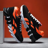 Men Running Shoes PU Leather Blade Sneakers High Quality Outdoor Light Breathable Sport Athletic Men Shoes Male