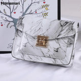 Jelly Chain Bags Pu Leather Crossbody Bags For Women 2021 Small Flap Shoulder Simple Bag Female Travel Handbags