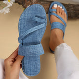 Breakj Spring And Summer New Large-Size Cobage Women's Slippers Set Fashion Comfortable Flat Women's Cool