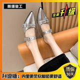And Slippers Women Wear Fashionable Bundles, Belt Buckle, Pointed High Heels, Summer Sandals