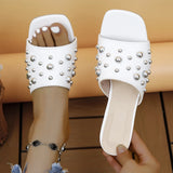 Outdoor Plus Size High Heel Pearl Fashion High Heels
