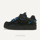 Breakj Shoes Destroy The Aesthetic Series Of Black Samurai Youth Trend Casual Set Low Help Men And Women With The Same Board Shoes Men's Shoes Men's