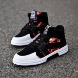 Spring Fashion Camouflage High Top Strap Shoes Men's Shoes Men's Trend Casual Shoes Students Street Dance Board Shoes