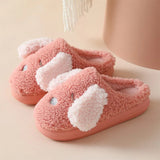 Slippers For Women Shoes Cartoon Animals Fluffy Slipper Woman Winter Comfortable Footwear Female Indoor Ladies Warm