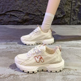 Daddy Shoes And Women's 2024 Autumn New Breathable Light And Thick-Soled Leisure Sports Agan