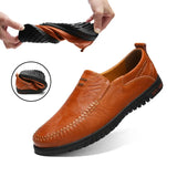 Leather Men Shoes Luxury Brand 2021 Casual Slip on Formal Loafers Men Moccasins Italian Black Male Driving Shoes