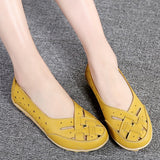 Flats Soft Genuine Leather Flat Shoes Woman Loafers Oxford Shoes For Women White Shoes Moccasins Slipony Plus Size