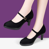 Model Catwalk Cheongsam High Heels Women's Waterproof Table Fine Heels Wine Red Pointed Shallow Mouth Professional Work