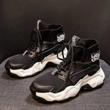 Sneakers Shoes Casual Platform Shoes Fashion Breathable Thick Sole Tenis Baskets Femme 2021 High Top Chunky Sneakers