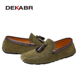 Genuine Leather Men Shoes Spring Fashion Leather Men Loafers Flats New High Quality Casual Shoes For Men Driving