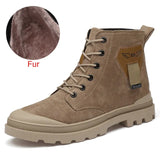 Men Snow Boots Winter Warm Outdoor Walking Ankle Boots New Fashion Design High Top Casual Shoes Rubber Sole Platform