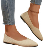 Large-Size Spring And Autumn New Sharp Head Flat Bottom Flying Shallow Soft Base Comfortable One Foot Pedal Bean