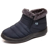 Women Boots Super Warm Winter Shoes For Women Ankle Boots Waterproof Snow Botas Mujer Short Black Low Heels Winter Boots