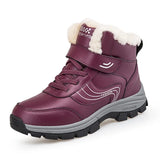 Sale Anti-skid Men Snow Boots Stylish Casual Quality Unisex High Shoes Winter Plush Warm Lined Sneaker Outdoor Soft