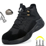 New Work Safety Boots Man Steel Toe Cap Men Shoes Autumn Anti-smashing Casual Sneaker Indestructible Male Security