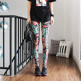 Leggings Women Colorful Digital Print Sexy Leggings Stretch Workout Push Up Trousers Fitness