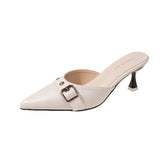 Breakj New Spring And Summer 2024 Features Pointed French High-Heeled Muller