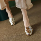Breakj Headed Mule Shoes Women's Slippers Fashion Summer Low Heeled Slippers New Sandals Sling Casual Shoes Women's Sandals