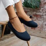 Breakj Size Single Shoe Female Spring Autumn New Style Round Head Cover Foot Lazy Person One Foot Pedal Casual Single Shoe