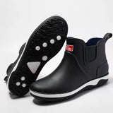 Men's Rain Boots Rubber Platform Rainboots 2023 Fall Slip on Rain Shoes Male Waterproof Work Boots Winter Men Rain