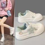 Small White Shoes Women's 2024 Summer Shoes Popular Style Board Shoes Small Star